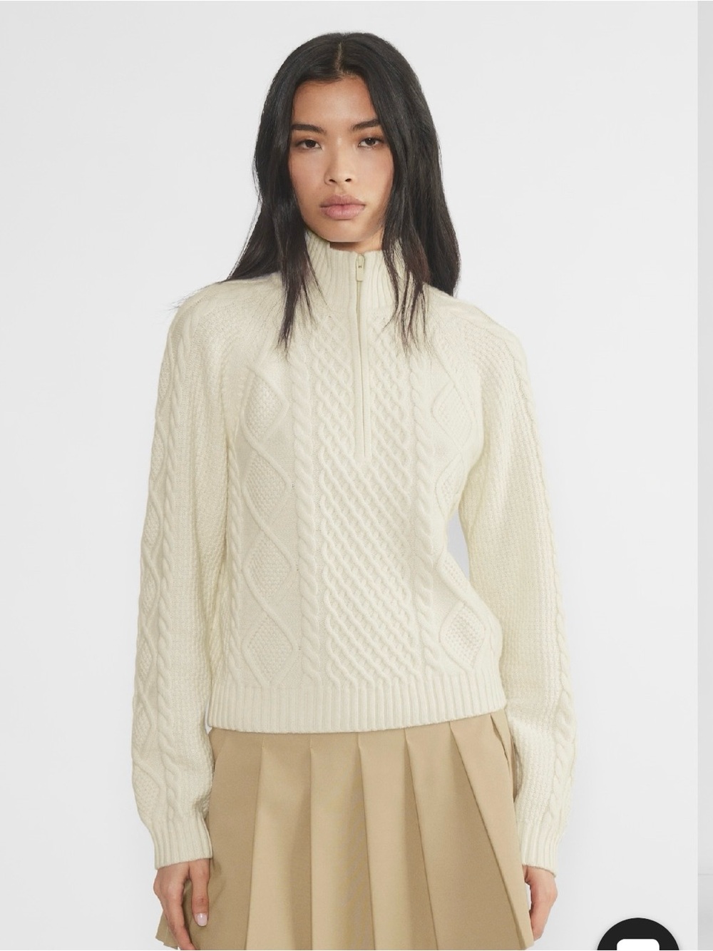 Aritzia Sunday Best Size XS Peggy Sweater 1/4 Zip
